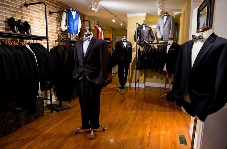 Professional groomsmen suit fitting in West Chester Pennsylvania